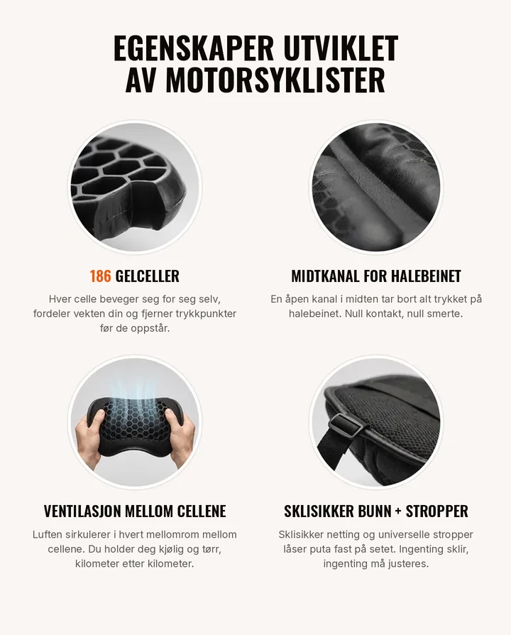 Egenskaper utviklet av motorsyklister